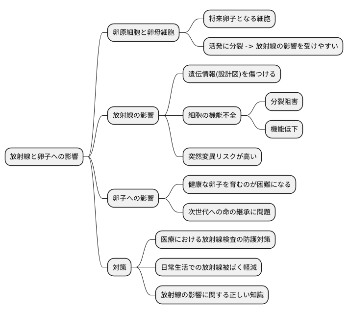 放射線への感受性
