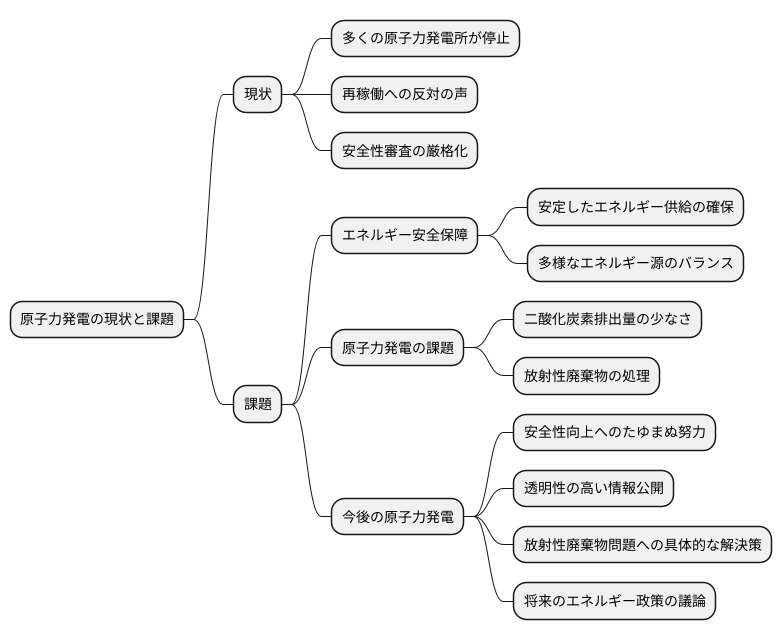 原子力発電の現状