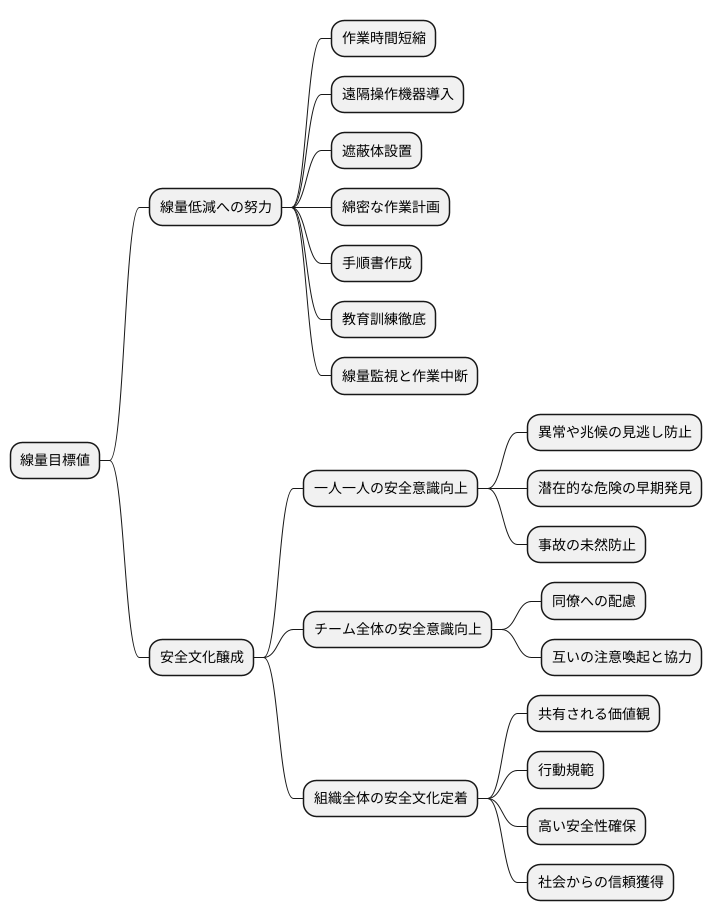 線量目標値と安全文化