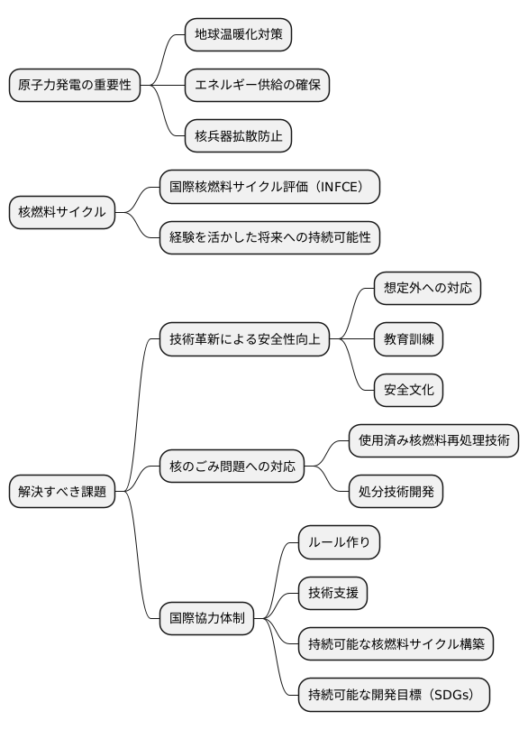 持続可能な核燃料サイクルに向けて