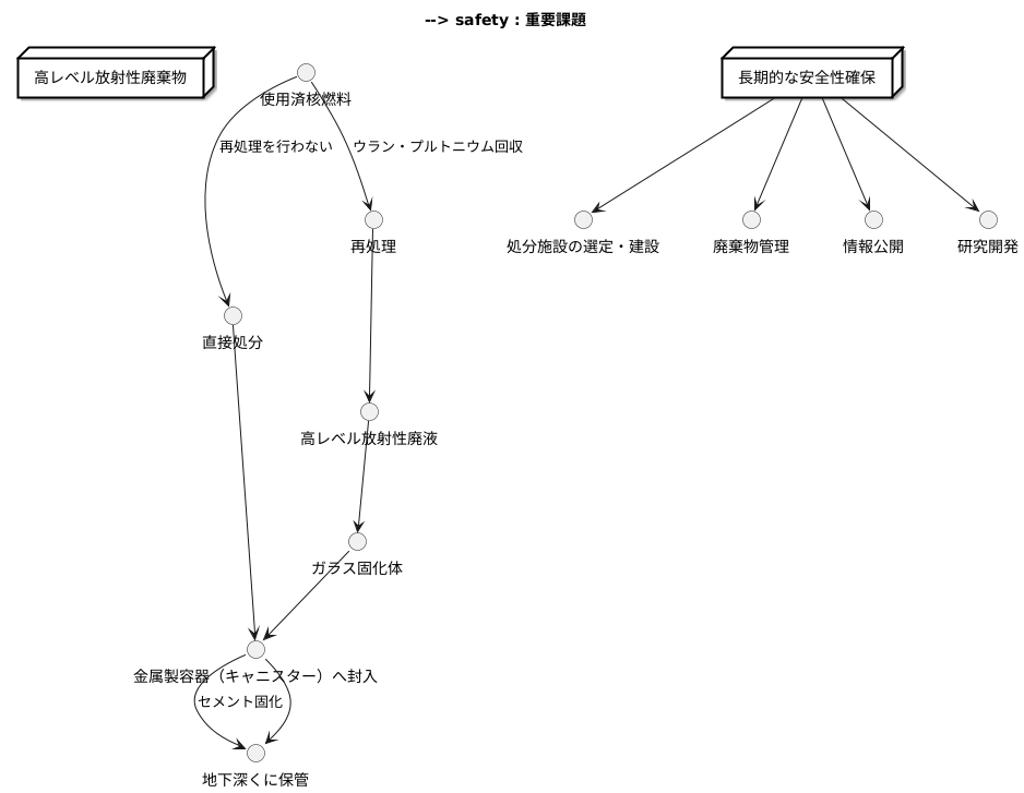 高レベル放射性廃棄物の処理