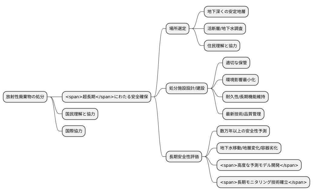処分の課題と将来展望