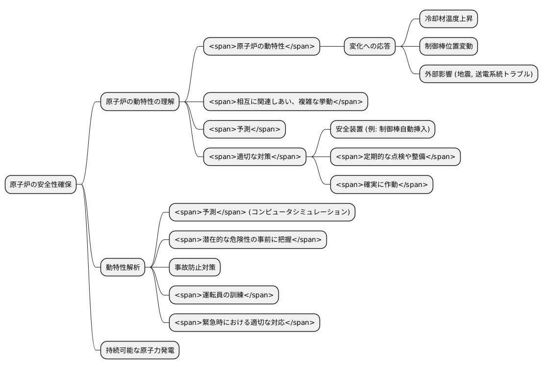 原子炉の安全性と動特性