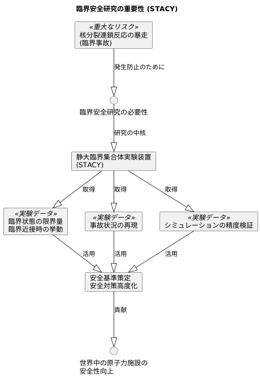 臨界安全研究の重要性