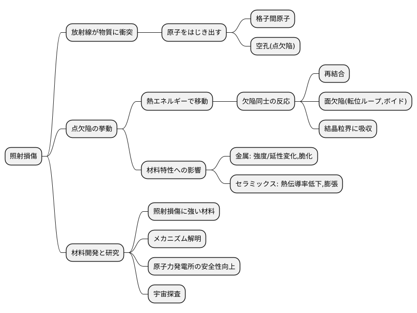 照射損傷と欠陥